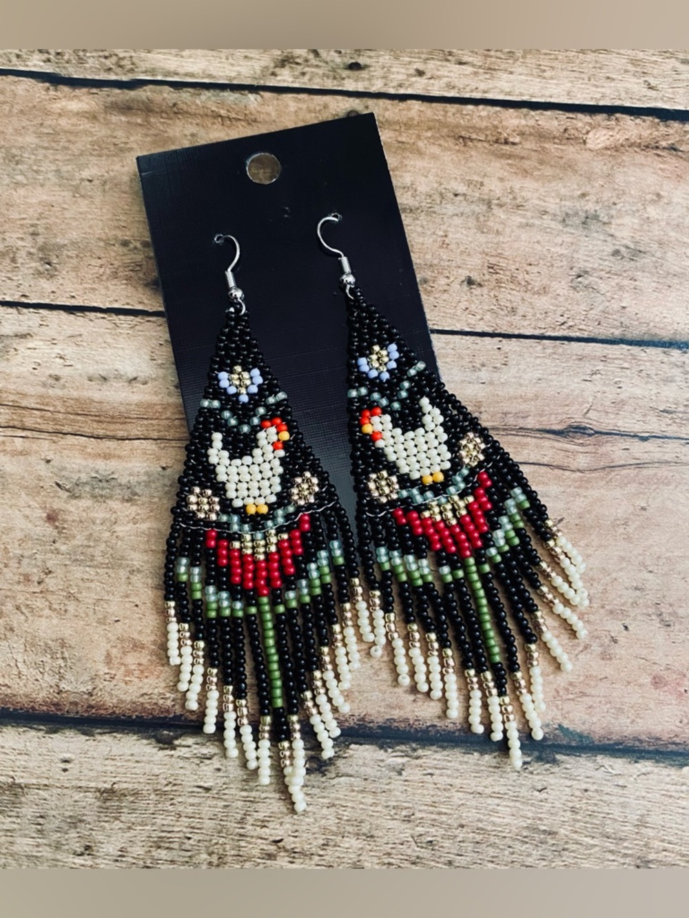 Chicken Beaded Bohemian Style Earrings
